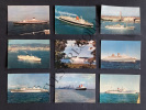 9 CARTES POSTALES-PAQUEBOTS-DOLCYMENE. 