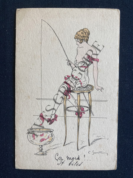 CARTE POSTALE-CA MORD!.-IT BITES. SANTINI