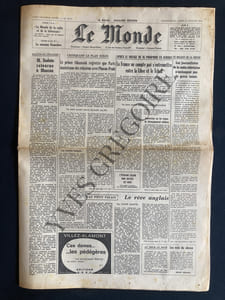 LE MONDE-N°8413-DIMANCHE 30 ET LUNDI 31 JANVIER 1972-DINO BUZZATI