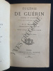 JOURNAL ET FRAGMENTS. EUGENIE DE GUERIN-G S TREBUTIEN (PUBLIES AVEC L'ASSENTIMENT DE SA FAMILLE PAR)