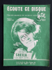 ECOUTE CE DISQUE-PARTITION MUSICALE GRAND FORMAT. SHEILA
