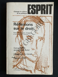 ESPRIT-MARS 1983-REFLEXIONS SUR LE DROIT-CONVERSATION AVEC MICHEL BUTOR-LE PARTAGE DU TRAVAIL-POLOGNE 1983