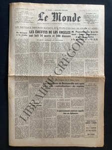 LE MONDE-N°6403-DIMANCHE 15 ET LUNDI 16 AOUT 1965
