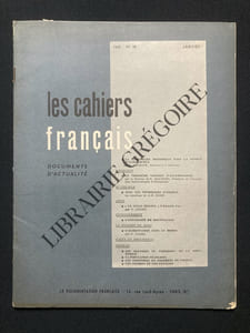 LES CAHIERS FRANCAIS-N°36-JANVIER 1958