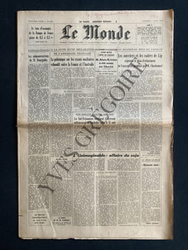 LE MONDE-N°8881-VENDREDI 3 AOUT 1973. undefined