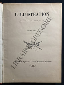 L'ILLUSTRATION-1920-DEUXIEME SEMESTRE-TOME CLVI-JUILLET-AOUT-SEPTEMBRE-OCTOBRE-NOVEMBRE-DECEMBRE