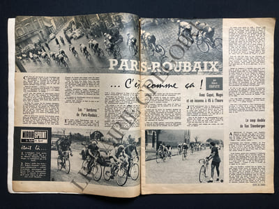 MIROIR DU CYCLISME-N°2-MARS 1960-LA MERVEILLEUSE HISTOIRE DE PARIS ROUBAIX