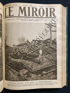 LE MIROIR-RELIURE-DU N°132 DU 4 JUIN 1916 AU N°178 DU 22 AVRIL 1917-47 NUMEROS