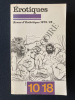 REVUE D'ESTHETIQUE 1978.1/2-EROTIQUES. 