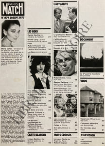 PARIS MATCH-N°1479-30 SEPTEMBRE 1977-MARIA CALLAS