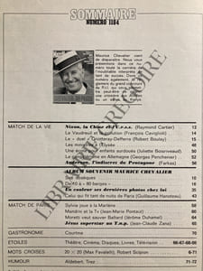 PARIS MATCH-N°1184-15 JANVIER 1972-MAURICE CHEVALIER