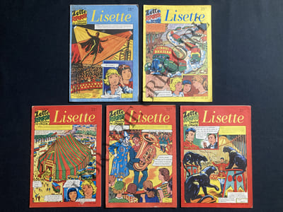 LISETTE-ZETTE REPORTER ENQUETE AU CIRQUE-9 NUMEROS-1955