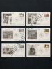 6 ENVELOPPES PREMIER JOUR-LES OEUVRES DES GRANDS PHOTOGRAPHES FRANCAIS-10 JUILLET 1999. 