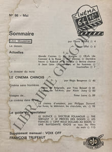 CINEMA 64-N°86-MAI 1964