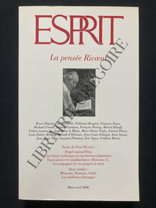 ESPRIT-MARS ET AVRIL 2006-LA PENSEE RICOEUR