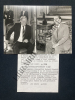 PHOTOGRAPHIE-HELMUT SCHMIDT ET FRANCOIS MITTERRAND-24 MAI 1981. 