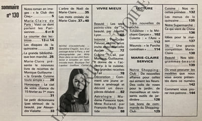 MARIE CLAIRE-N°130-15 FEVRIER 1965-GERALDINE CHAPLIN