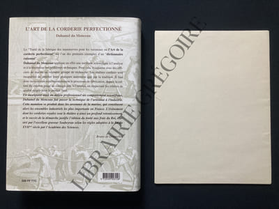 TRAITE DE LA FABRIQUE DES MANOEUVRES POUR LES VAISSEAUX OU L'ART DE LA CORDERIE PERFECTIONNE