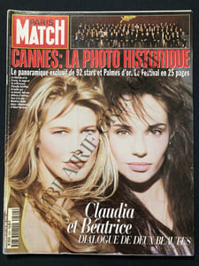 PARIS MATCH-N°2504-22 MAI 1997-CLAUDIA SCHIFFER ET BEATRICE DALLE