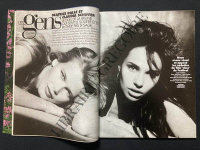 PARIS MATCH-N°2504-22 MAI 1997-CLAUDIA SCHIFFER ET BEATRICE DALLE