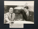 FRANCOIS MITTERRAND-RONALD REAGAN-OTTAWA LE SOMMET ECONOMIQUE-PHOTOGRAPHIE-20 JUILLET 1981. 