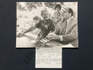 FRANCOIS MITTERRAND-WILLY BRAND-SION (GERS)-PHOTOGRAPHIE-21 AOUT 1981. 
