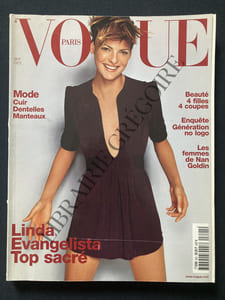 VOGUE PARIS-N°821-OCTOBRE 2001-LINDA EVANGELISTA