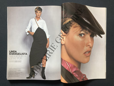 VOGUE PARIS-N°821-OCTOBRE 2001-LINDA EVANGELISTA
