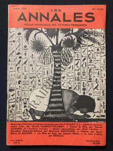 LES ANNALES-NOUVELLE SERIE N°105-JUILLET 1959
