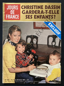 JOURS DE FRANCE-N°1363-DU 14 AU 20 FEVRIER 1981-CHRISTINE DASSIN