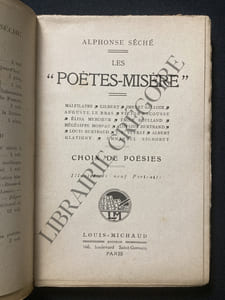 LES "POETES-MISERE"