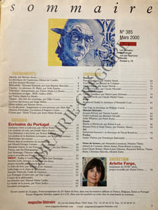 MAGAZINE LITTERAIRE-N°385-MARS 2000-ECRIVAINS DU PORTUGAL