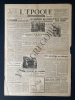 L'EPOQUE-N°1167-SAMEDI 21 JUILLET 1945. 