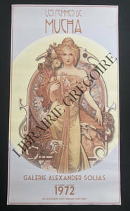 LES FEMMES DE MUCHA-AFFICHE-GALERIE ALEXANDER SOLIAS-1972