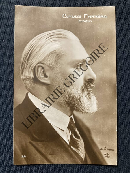 PHOTO-CARTE-PHOTOGRAPHIE MANUEL. CLAUDE FARRERE