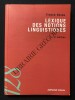 LEXIQUE DES NOTIONS LINGUISTIQUES. FRANCK NEVEU