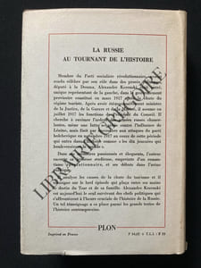 LA RUSSIE AU TOURNANT DE L'HISTOIRE