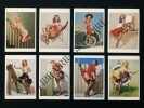 8 CARTES POSTALES. GIL ELVGREN