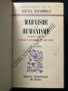 MARXISME ET HUMANISME Introduction à l'oeuvre économique de Karl Marx. PIERRE BIGO