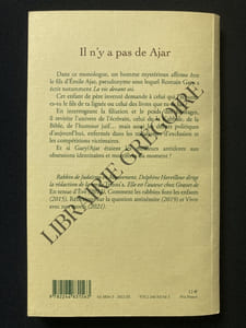 IL N'Y A PAS DE AJAR Monologue contre l'identité