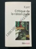 CRITIQUE DE LA RAISON PURE. EMMANUEL KANT