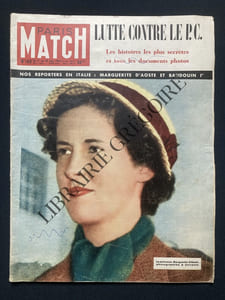 PARIS MATCH-N°169-DU 7 AU 14 JUIN 1952-MARGUERITE D'AOSTE