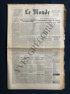 LE MONDE-N°7417-DIMANCHE 17 ET LUNDI 18 NOVEMBRE 1968