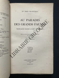 AU PARADIS DES GRANDS FAUVES