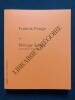 FRANCIS PONGE. PHILIPPE SOLLERS