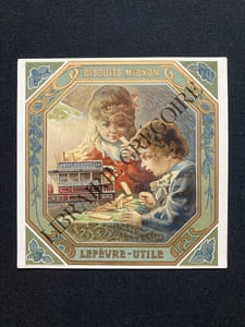 HABILLAGE DE BOITE-LEFEVRE UTILE-BISCUITS MIGNON