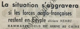 L'HUMANITE-N°3797-SAMEDI 17 NOVEMBRE 1956. 