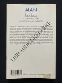 LES DIEUX suivi de MYTHES ET FABLES et de PRELIMINAIRES A LA MYTHOLOGIE