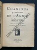 CHANSONS POPULAIRES DE L'ANJOU	. FRANCOIS SIMON (RECUEILLIES ET NOTEES PAR)	