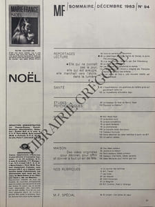 MARIE FRANCE-N°94-DECEMBRE 1963-NOEL